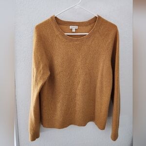 Garnet Hill Cashmere Sweater, gold
